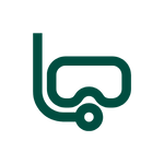 Icon representing over 4,000 dives in the Galápagos, featuring a diving mask and snorkel.
