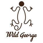 Wild George logo in black, representing diving and jungle adventures in Galápagos and the Amazon.