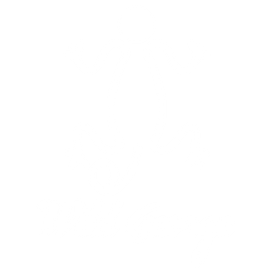 Wild George logo in white, ideal for dark backgrounds, representing adventure and exploration.
